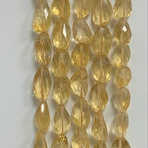11-13x7-8mm Citrine Gemstone Bead Necklace /Orange Crystals / Citrine Gemstone Strand /DIY Jewelry /November Birthstone