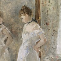 אמנות טלוויזיה של סמסונג מסגרת, מראה הפסיכולוג מאת ברטה מוריסוט, הורדה דיגיטלית לאמנות אימפרסיוניסטית, אמנות דיוקן, מסגרת טלוויזיה הורדה מיידית