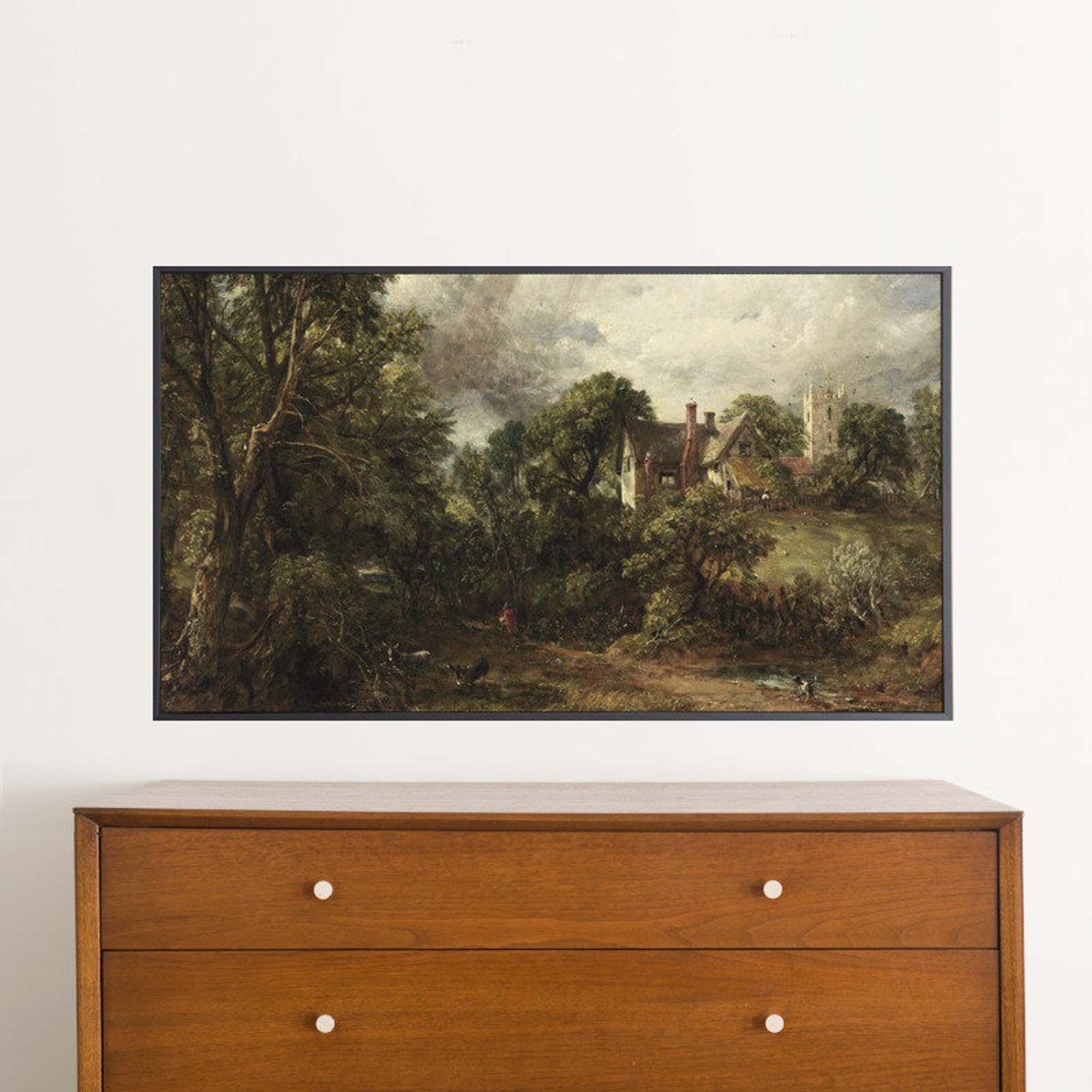 Samsung Frame TV Art, the Glebe Farm by John Constable, Fine Art