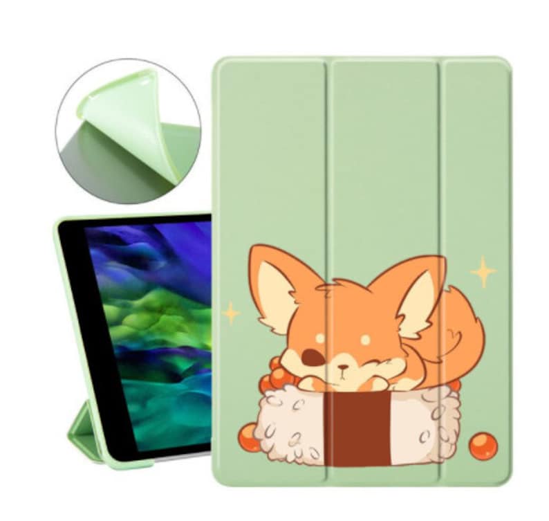 Dog iPad Pro 11 Cute Corgi Dog iPad case Cute Kids Kawaii Corgi iPad Case Little Corgi iPad Case 2020 6th Gen 2018 Puppy iPad Case