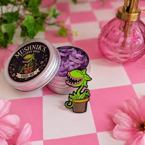 Little Shop of Horrors Enamel Pin, Audrey II Plant Badge, Musical Theatre Gift
