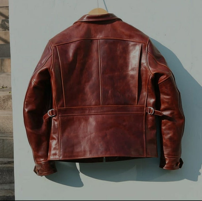 1930S burgundy horsehide Leather vegtanned cowhide thickness Etsy