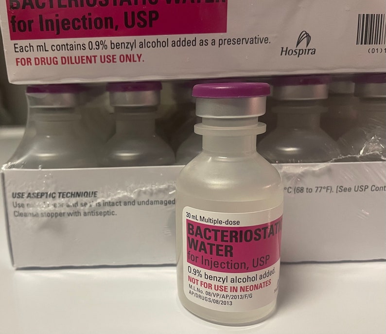 Bacteriostatic Water hospira FREE SHIPPING Etsy