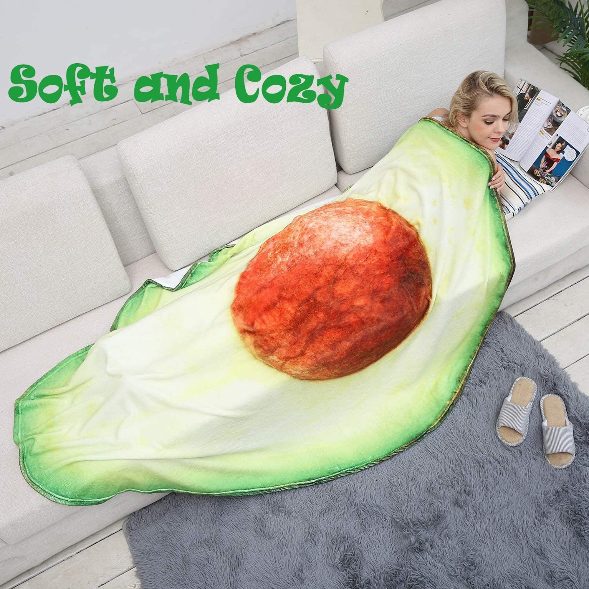Avocado Blanket Novelty Food Blanket Soft and Comfortable Etsy