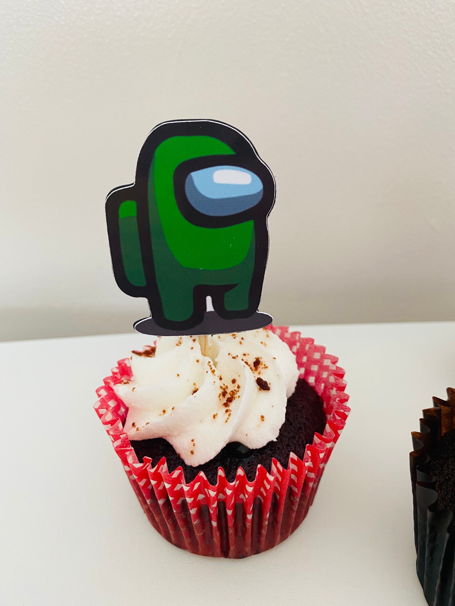 Handmade Among us party cupcake toppers Etsy