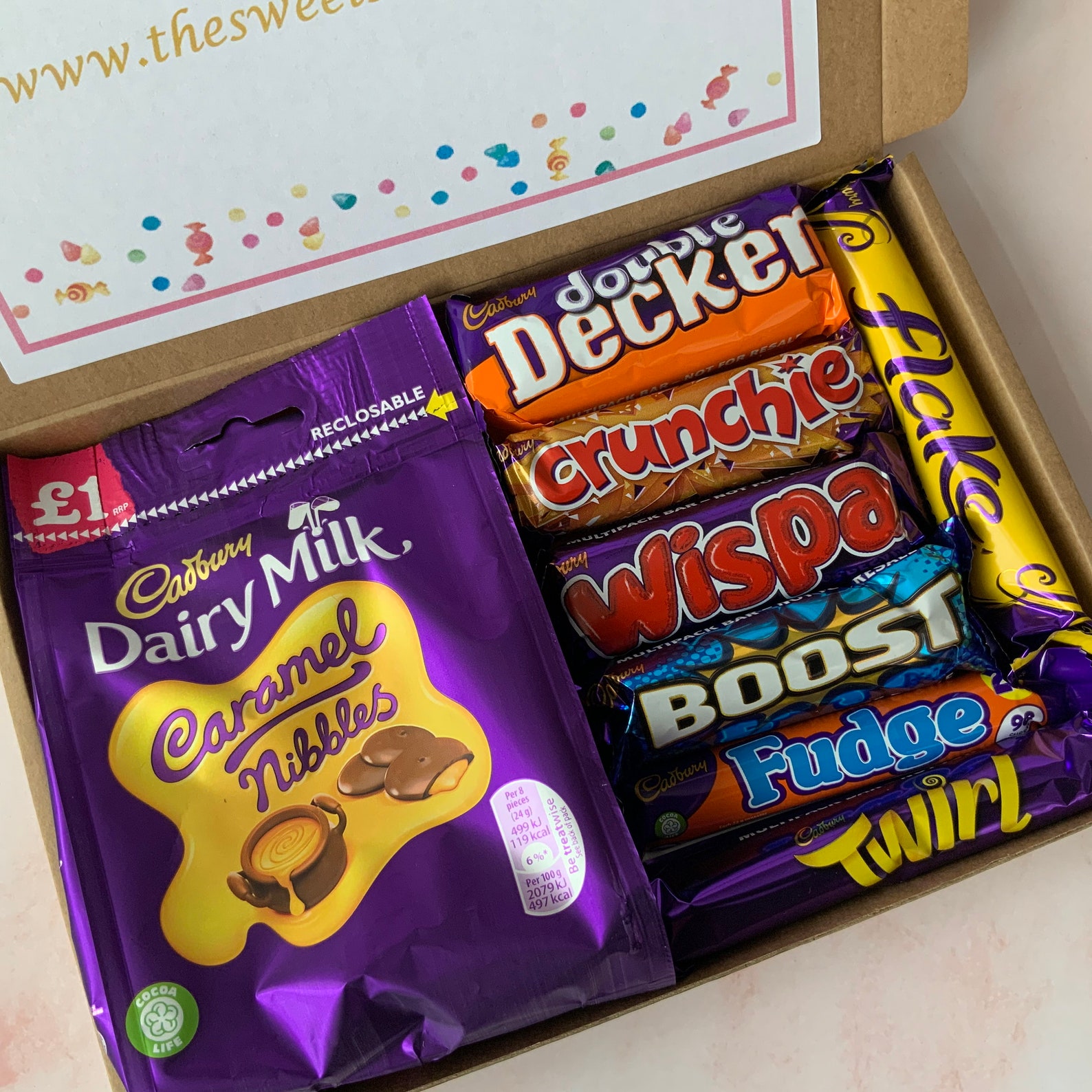 Medium Cadbury Chocolate Hamper Gift Box Sweets Birthday Etsy