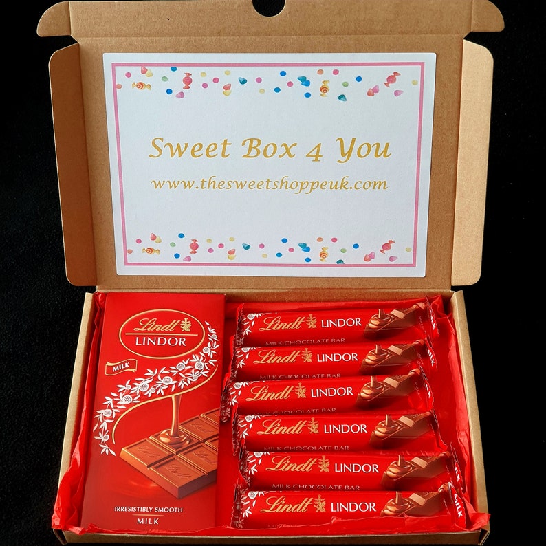 Lindt Chocolate Gift Hamper Chocolate Personalised Hamper Etsy