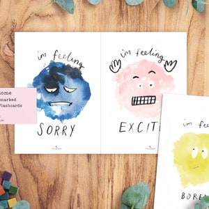 Emotieposters / flashcards A5, gevoelens, stemmingen en emoties Communicatieprompts. E.Y.F.S, peuter, S.E.N.D, DIGITALE DOWNLOAD afdrukbaar