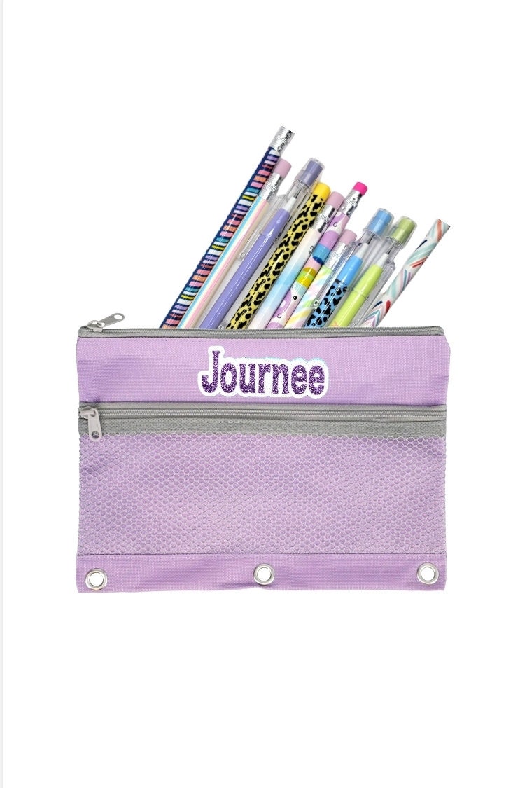 Dropship 2pcs Organize Your School Supplies With This 3-Ring Pen Pencil  Pouch - Available In Multiple Colors! to Sell Online at a Lower Price