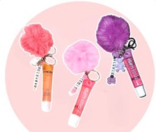 Key Ring with Lip Glosses - Sweetheart - Ladies