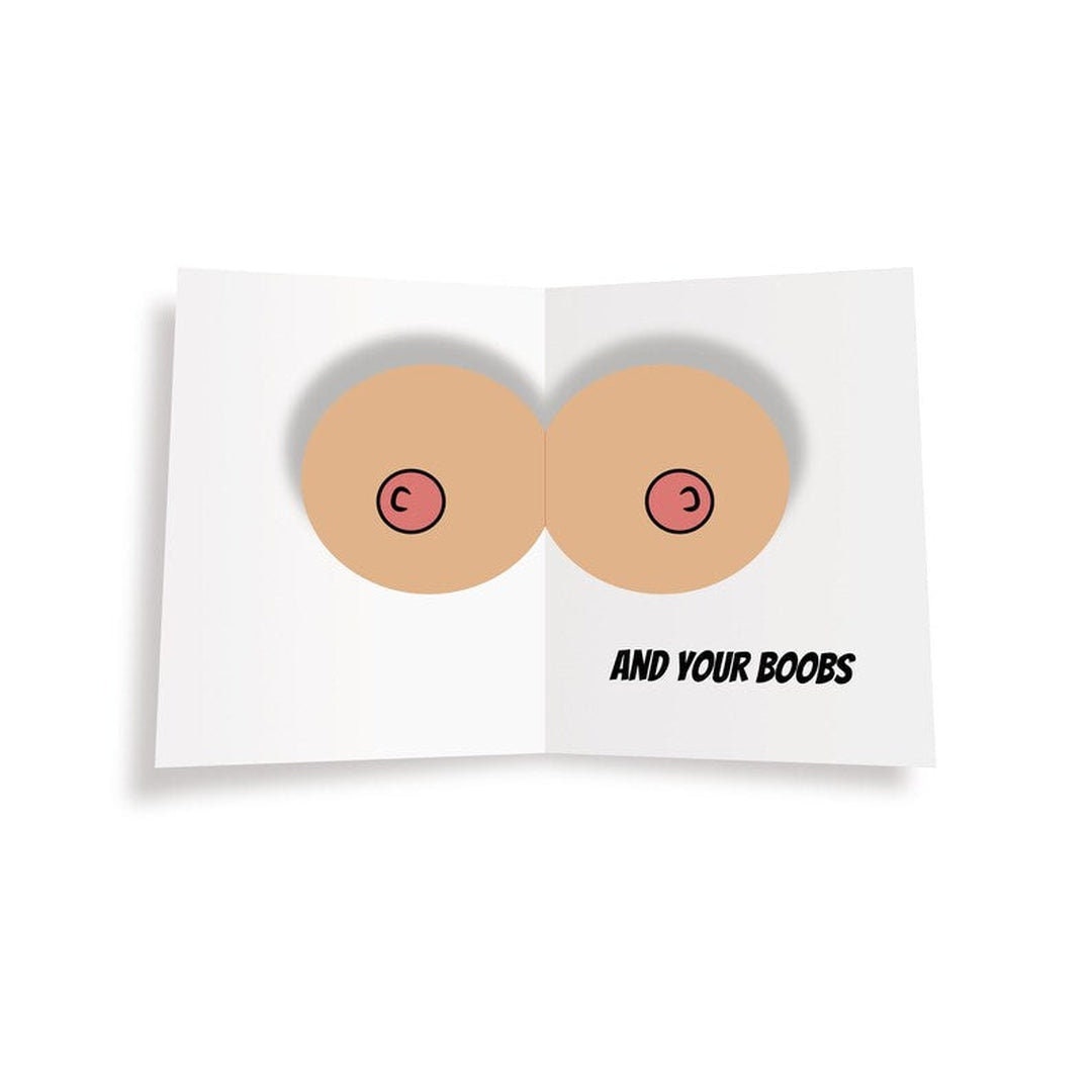 I Love You And Your Boobs - 3D Pop Up Boobs - Smell My Sockz – Smell My  Thongs