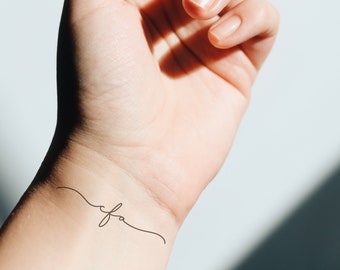 Cursive Tattoo Etsy Cursive Tattoo Etsy