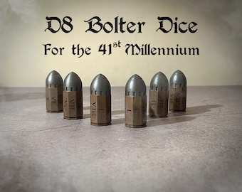 D8 Bolter Würfel Set: Massivharz 40k RPG Tabletop Gaming