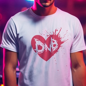 Bursting With Love DNB T-Shirt | Drum and Bass Tshirt | I Love Drum n Bass shirt | I Love DnB tee | Junglist shirt | Drum and Bass gift