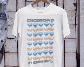 Diamond hands emoji tshirt | Diamond hands t shirt | Day trader shirt | Day trader tshirts | Stocks t shirt | Stock market tees | Stonks