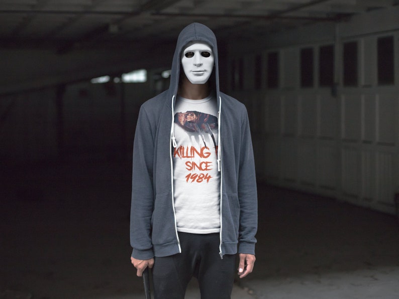 Freddy Krueger Shirt | 1984 Geburtstags tshirt | killing it T-Shirt | Nightmare on ulm street tshirt | Lustige Grusel Geschenke | Horror Tshirt Bild 8