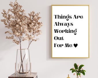 Positive Affirmation Art Print: Inspirational Mental Health Poster (Digital Download)