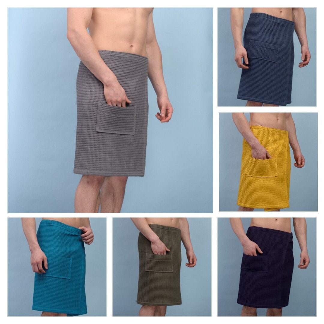 Mens velcro towel wrap hotsell