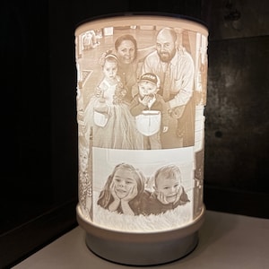 Fotogedächtnislampe, individuelle Bildlampe, Fotoleuchte, Bilderlampe, Erinnerungslicht, Muttertagsgeschenk, Bildandenken, Fotolampe