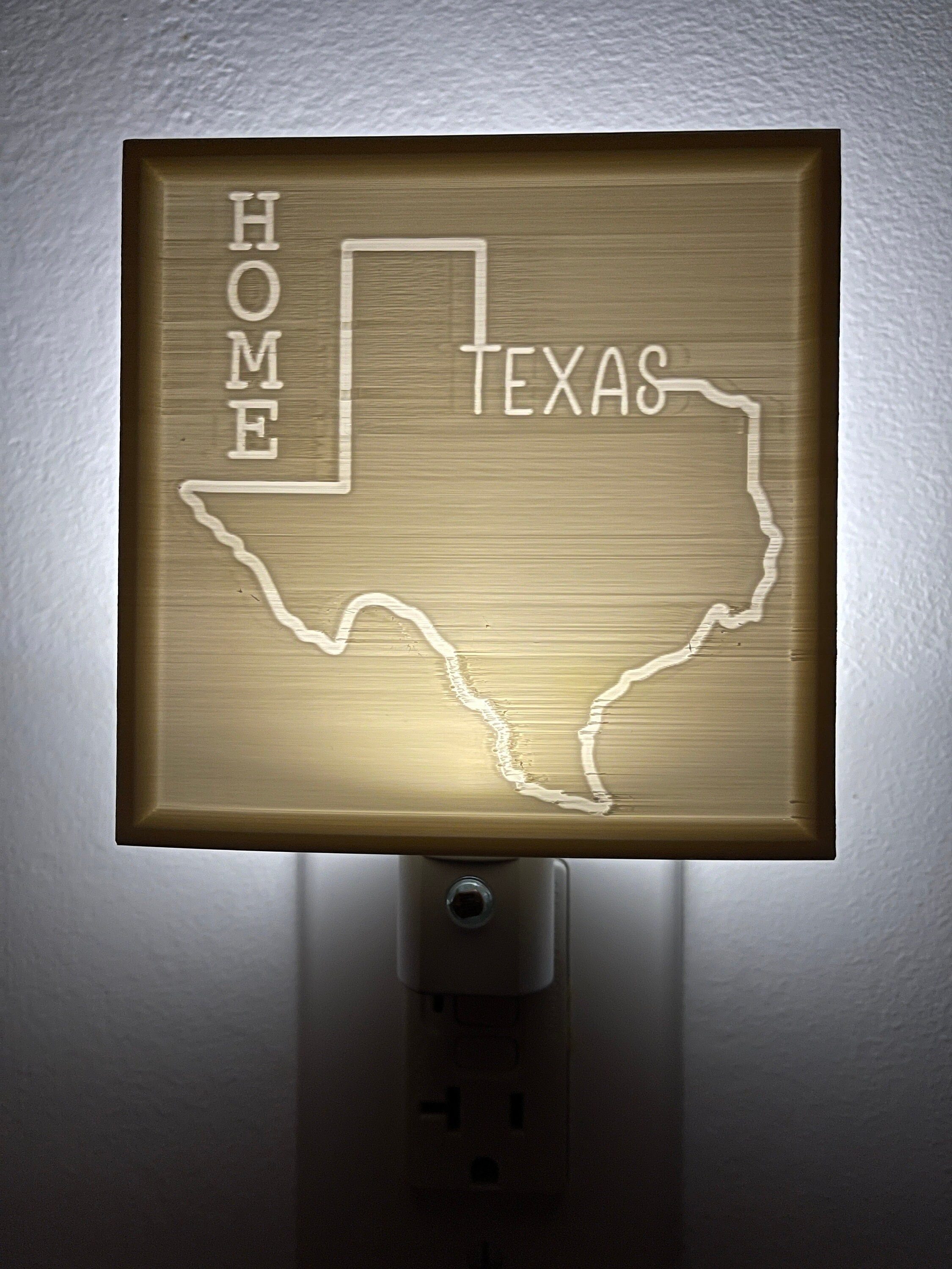 texas nightlight, lonestar state, lumière led, de maison, plug-in, cadeau, salle bain, chambre à coucher, cuisine, rembourrage bas