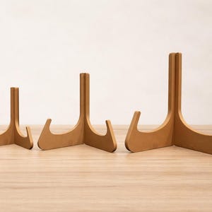 Caballete de exhibición impreso en 3D: soporte plegable para fotos y platos