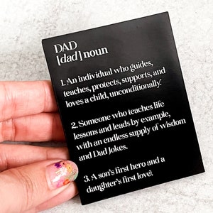 Papa Definition Aufkleber Magnet | Vatertags Geschenk | Geschenke für Väter | Aufkleber für Väter |  Papa Zitate Aufkleber | Vater Definition | Neuer Papa