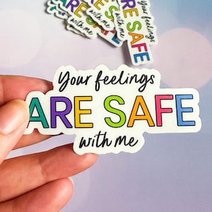 Safe Space Sticker, Feelings Safe Sticker, Counselor Sticker, Therapist Sticker, Social Worker Sticker, Teacher Sticker, Ally Sticker, Equal