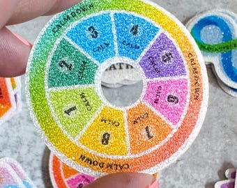 Sensory Stickers: Colorful Textured PVC for Anxiety Relief & Grounding