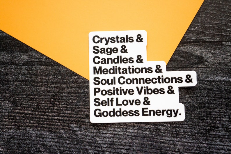 Spiritual Words Sticker / Witchy Sticker / Crystal Sticker / Self Love Sticker / Goddess Sticker / Spiritual Vibes / Meditation Sticker image 4