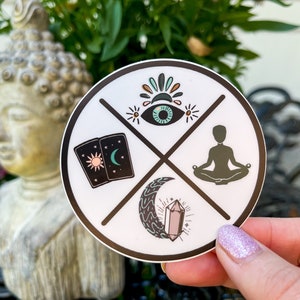 Spiritual Sticker / Witchy Sticker / Crystal Sticker /Sage Sticker / Goddess Sticker / Spiritual Vibes / Spiritual Cross Sticker image 3