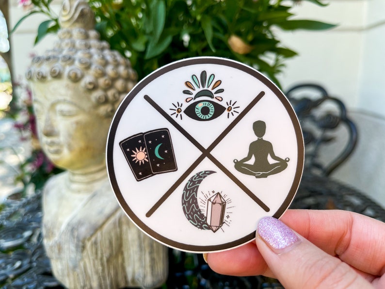 Spiritual Sticker / Witchy Sticker / Crystal Sticker /Sage Sticker / Goddess Sticker / Spiritual Vibes / Spiritual Cross Sticker image 3