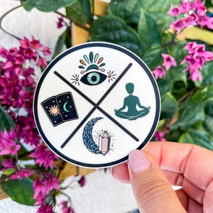 Spiritual Sticker / Witchy Sticker / Crystal Sticker /Sage Sticker / Goddess Sticker / Spiritual Vibes / Spiritual Cross Sticker image 4