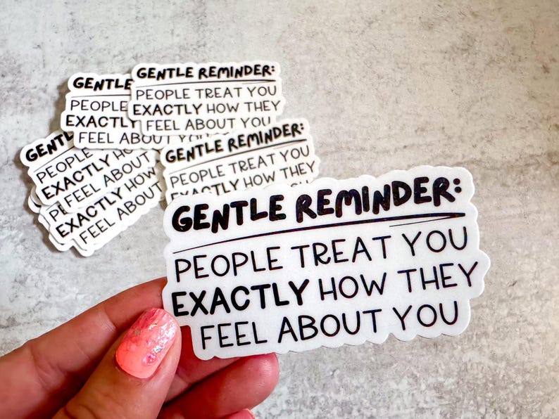 Self-love Reminder Sticker: Mental Health, Relationship Boundaries - Etsy