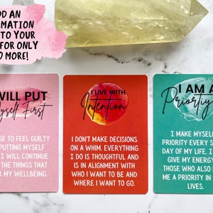 Spiritual Sticker / Witchy Sticker / Crystal Sticker /Sage Sticker / Goddess Sticker / Spiritual Vibes / Spiritual Cross Sticker + Affirmation Card