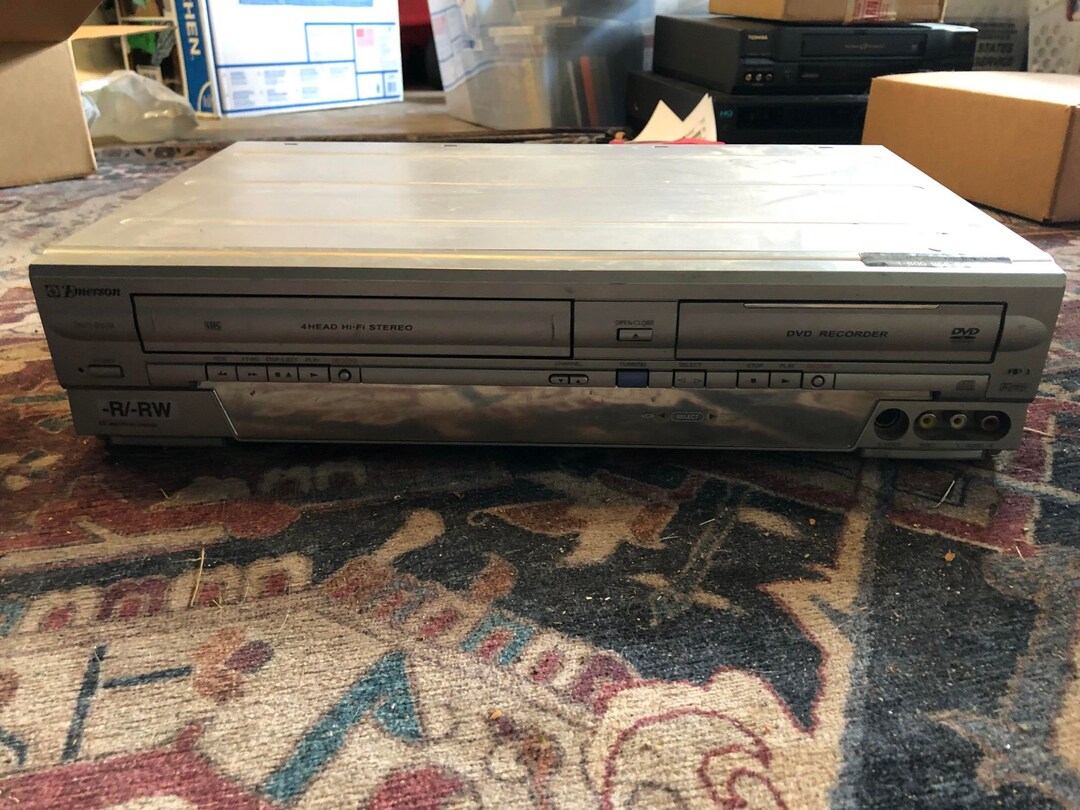 Emerson EWR20V4 DVD / VHS / Cd Player Deck Recorder Vcr Etsy