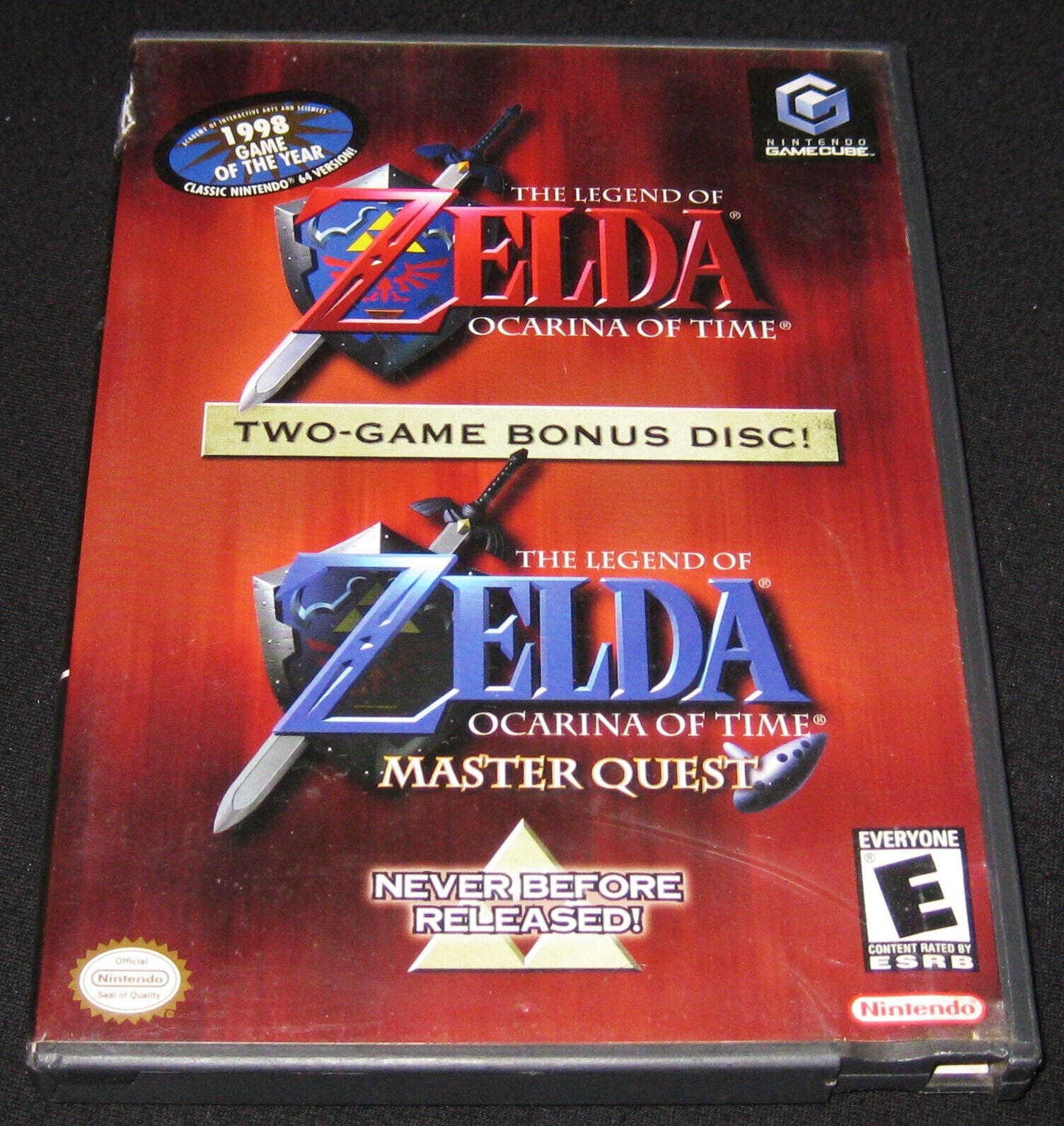 Nintendo Gamecube Legend of Zelda Ocarina Time Ura/master 