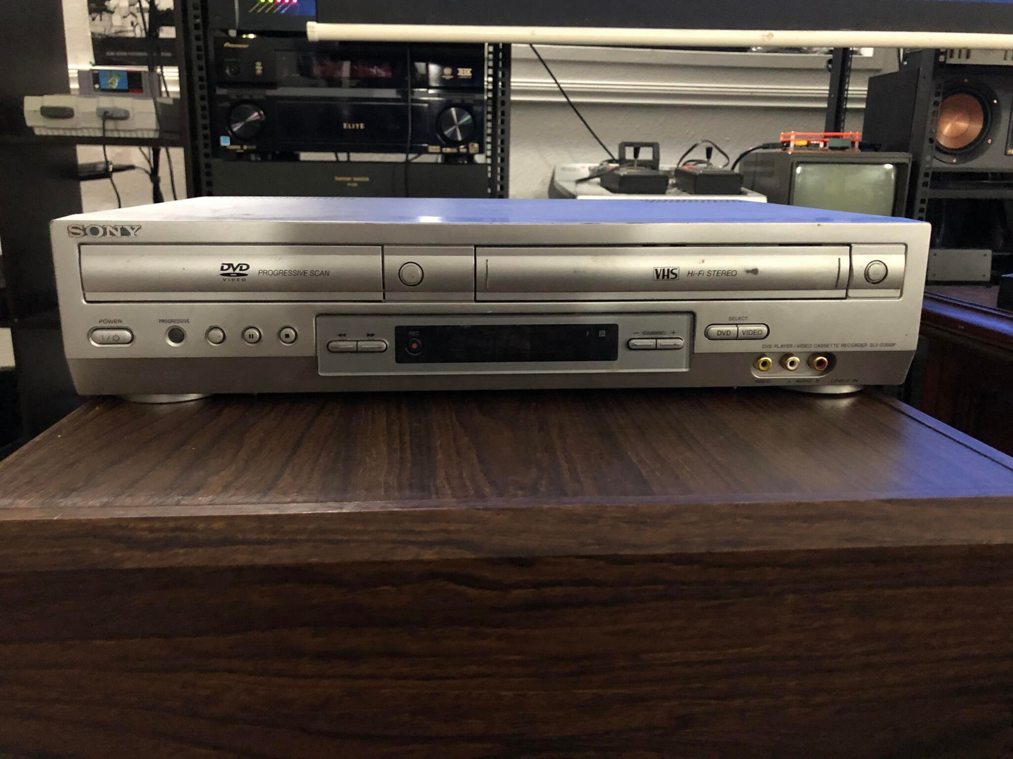 Sony SLVD300P DVD VCR Combo Unit VHS Player recorder Hi Fi Tested NO
