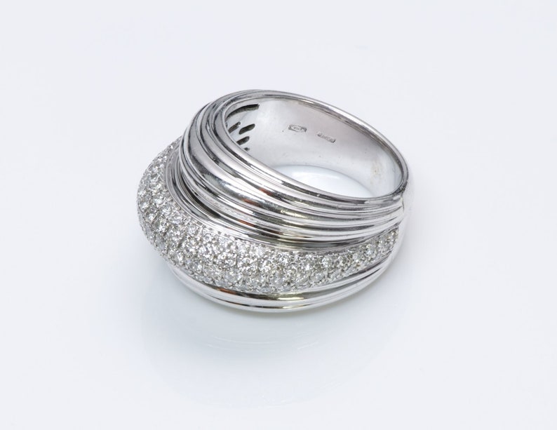 White Gold Pave Diamond Ring