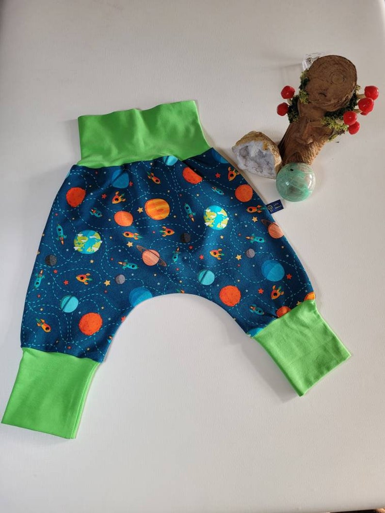 Planet and space harem pants