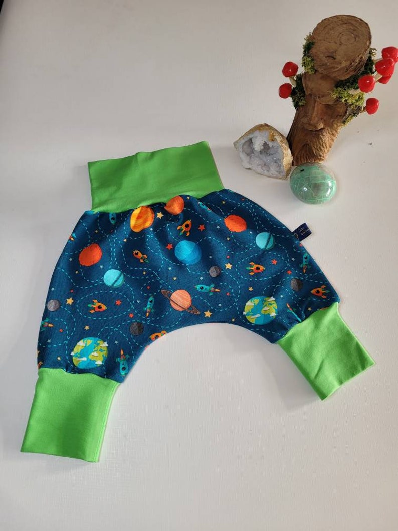 Planet and space harem pants