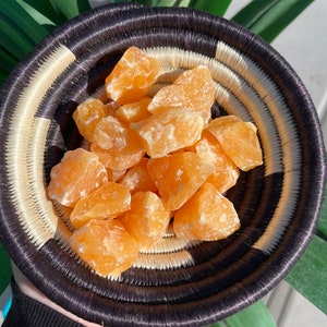 ONE Intuitively Chosen Orange Calcite Piece // Raw Orange Calcite // Orange Calcite Chunk // Random Pull Orange Calcite