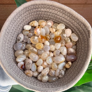 ONE Intuitively Chosen Flower Agate Tumble // Small Flower Agate Tumble // High Quality Flower Agate // Pocket Stone