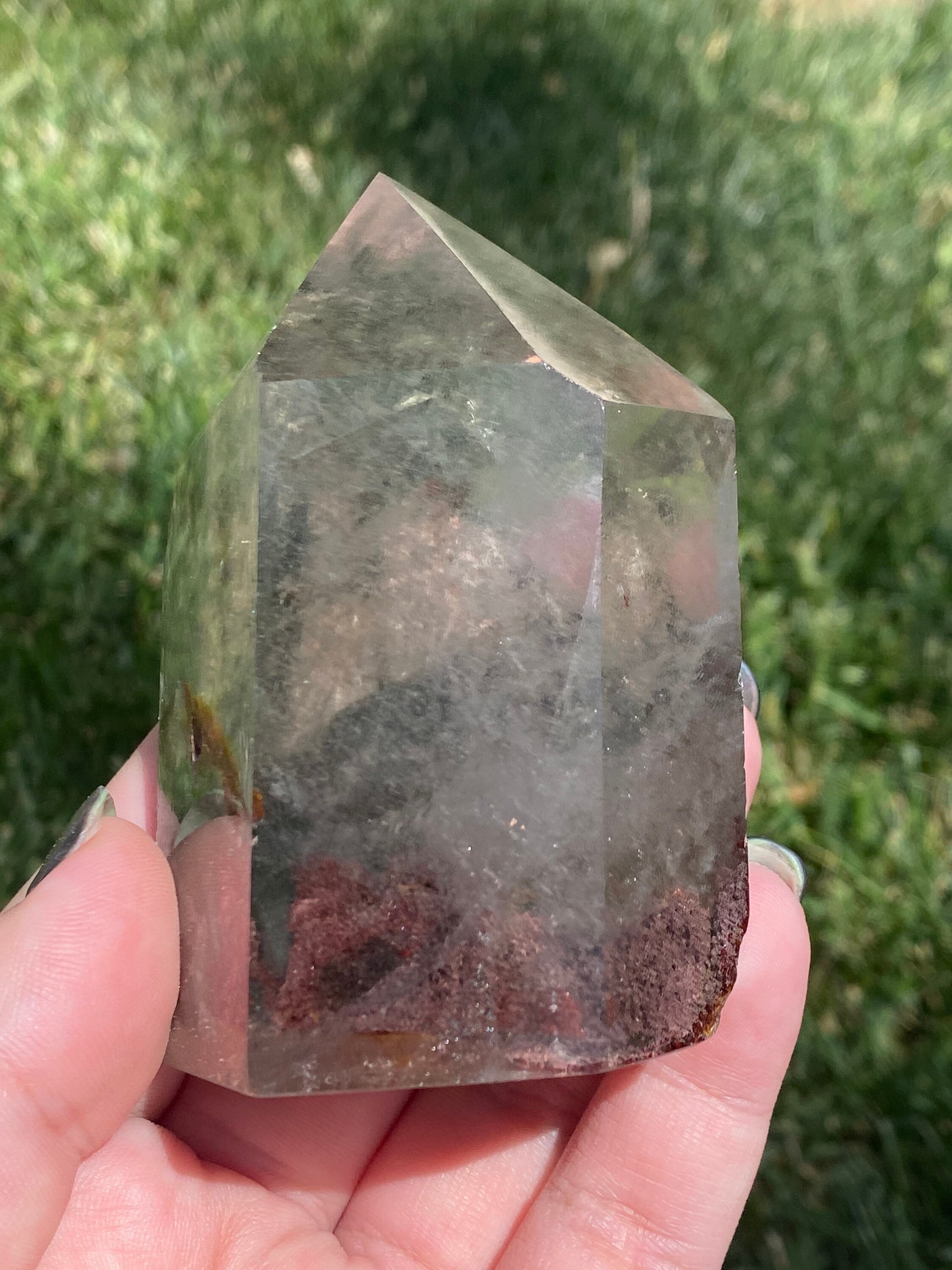 Garden quartz tower lodolite tower chunky garden quartz Etsy