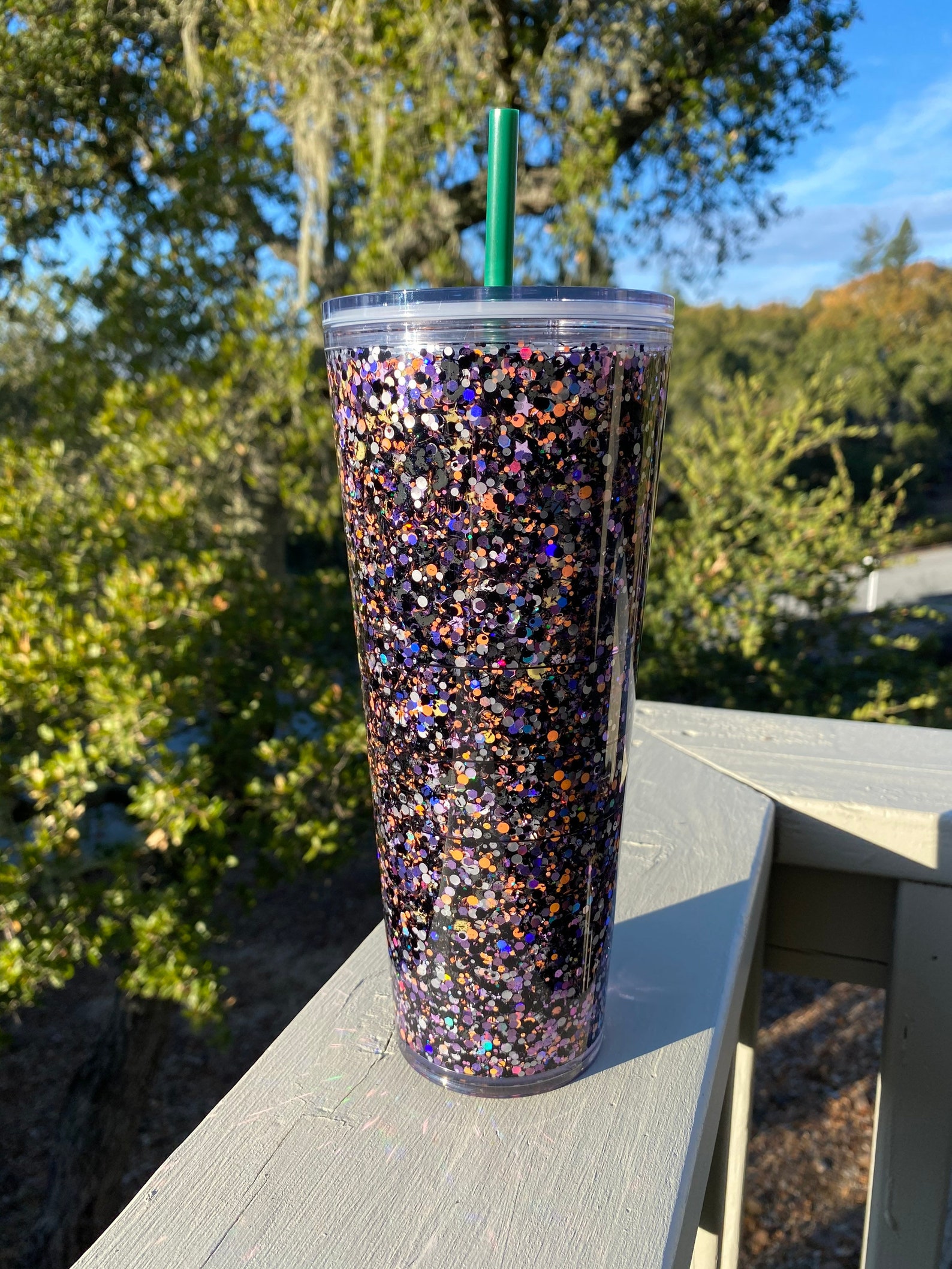 Halloween Snow Globe Tumbler Purple Snow Globe Tumbler Etsy UK