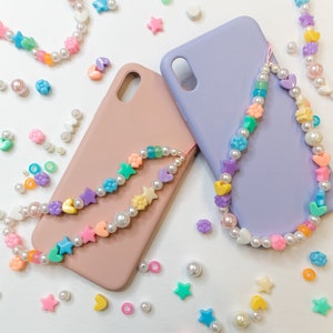 Beaded Phone Charm Strap - SWEETARTS