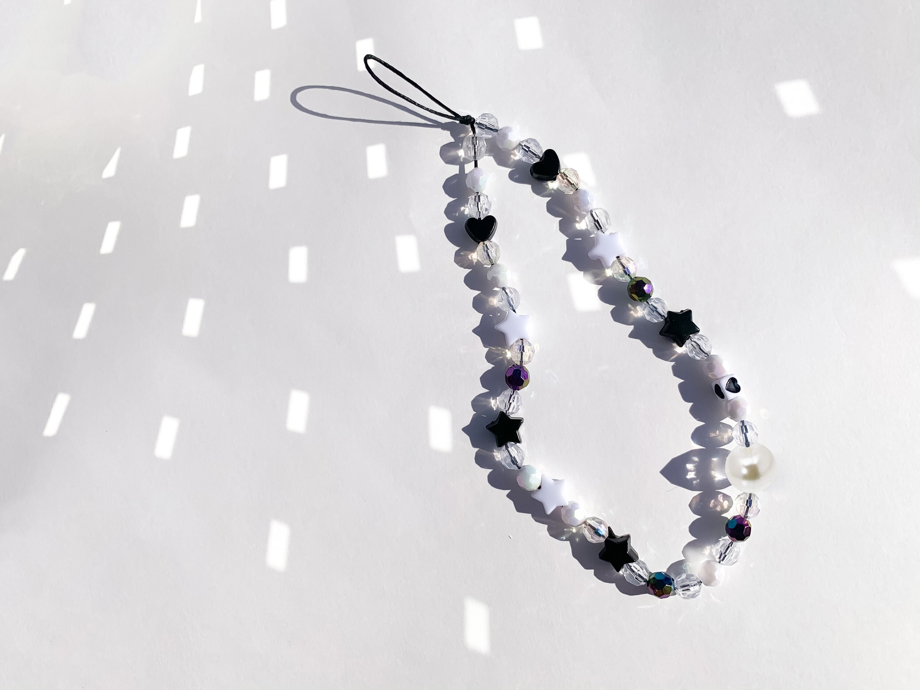 Bead Phone Strap Charm Loop MIDNIGHT Etsy