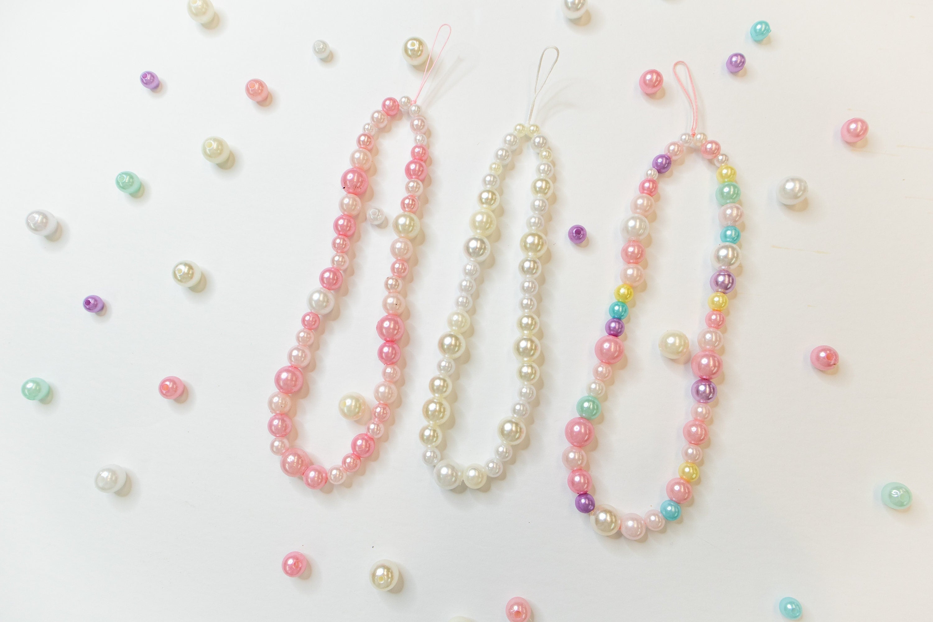 Xiazw Elegant Bead Pearl Handle Strap Chain Charms