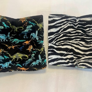 Dragon & Dinosaurs Bowl Cozy | Reversible Cotton Soup Bowl Holder