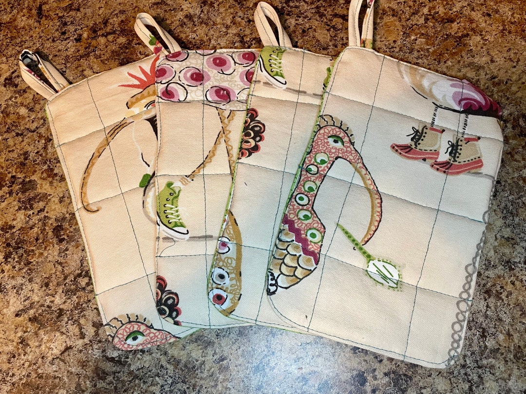 Pot Holders Hot Plate Holders Microwave Mitts Set of 2 Birds Etsy Canada