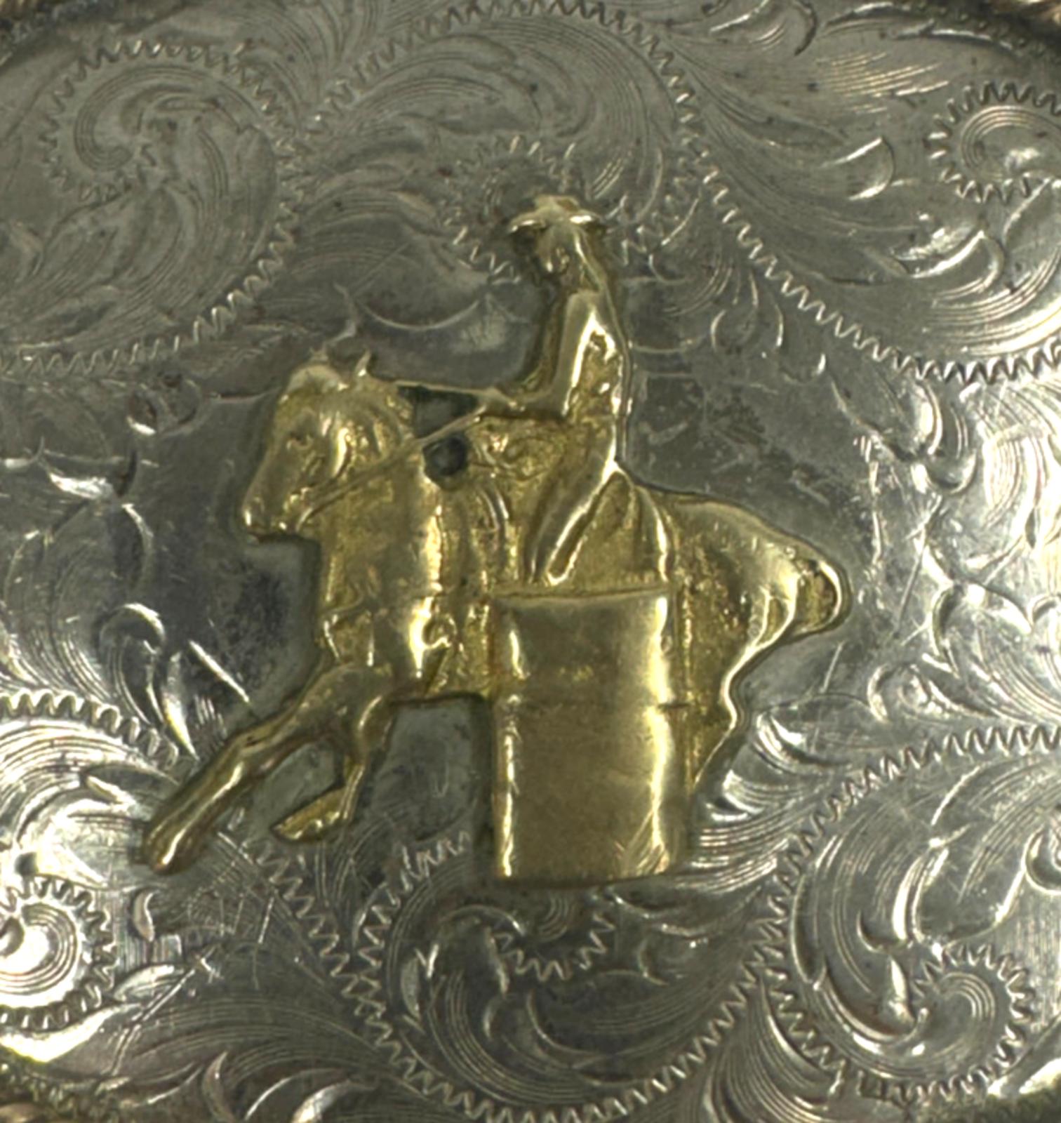 Montana Silversmiths Horse Rider Equestrian Rodeo Barrel Racing Buckle ...